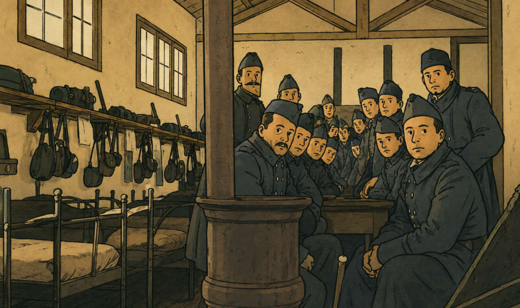 Soldat du 21e RVME, camps du Barcarès, octobre 1939. (Mémorial de la Shoah, adaptations de la collection Henri Zytnicki)