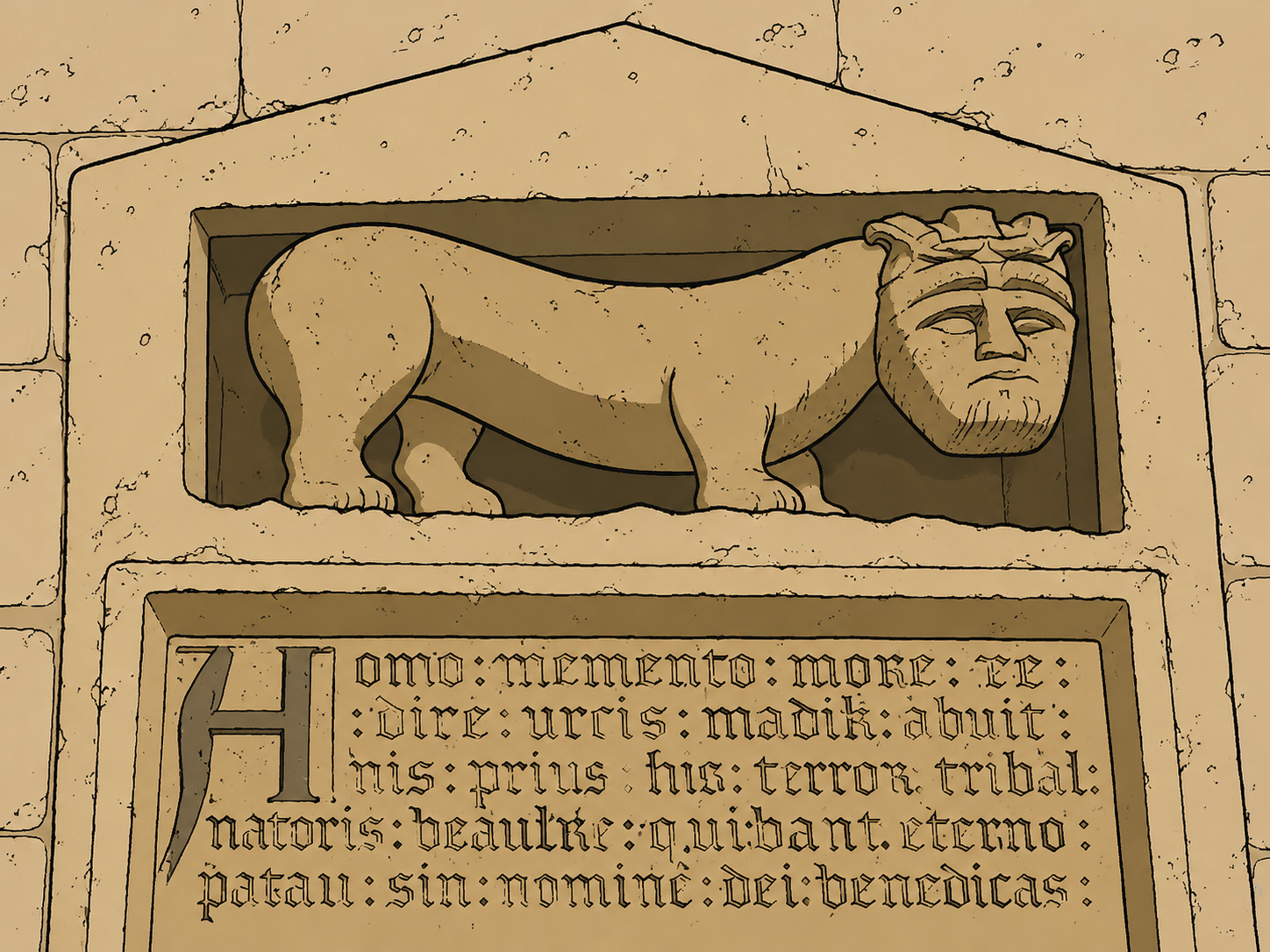 J’ai trouvé des Simiots sur les murs des églises !